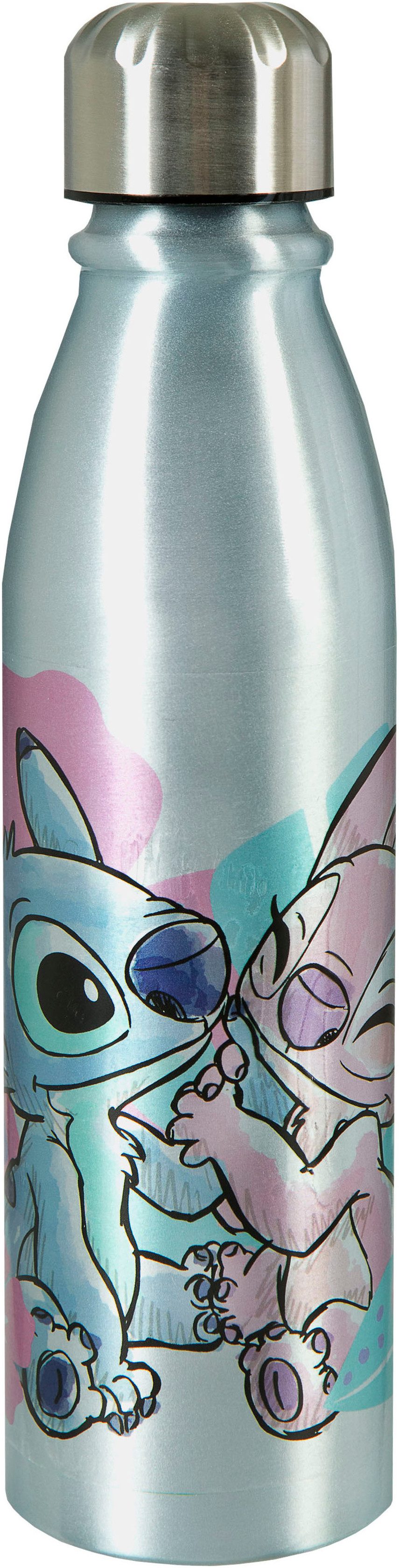 UNDERCOVER Lunchbox Brotdose & Trinkflasche, Stitch, Aluminium, Edelstahl, (Set, 2-tlg), mit Trinkflasche