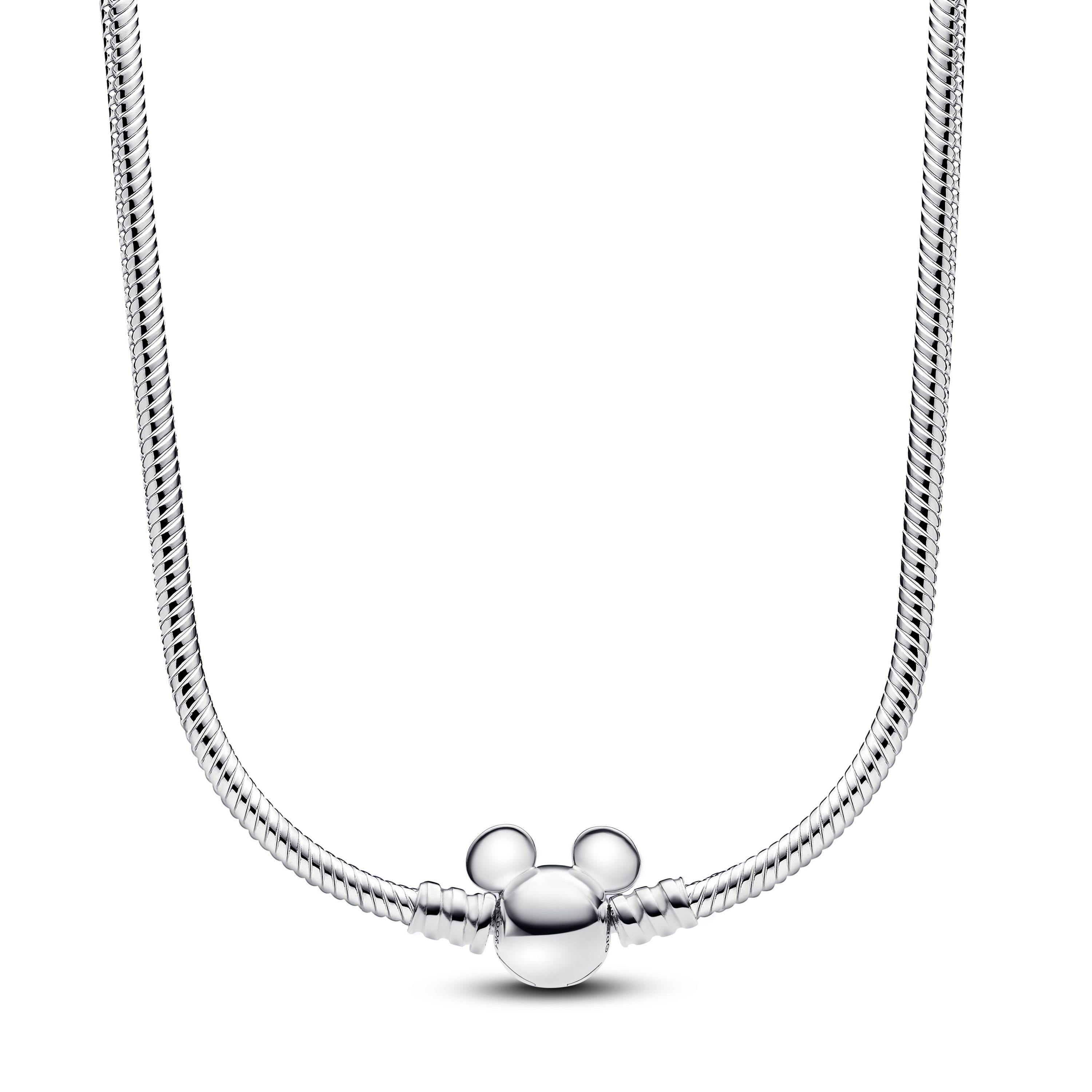 Kette mit Anhänger Pandora x Disney Mickey Mouse Gliederkette 393529C00-45 Silber