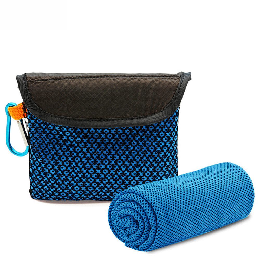 Diwzbyn Sporthandtuch kühlendes Handtuch für Nacken und Gesicht, Eiswickel und Schweißtuch, für Camping, Fitnessstudio,Yoga und Sport, Trainingshandtuch