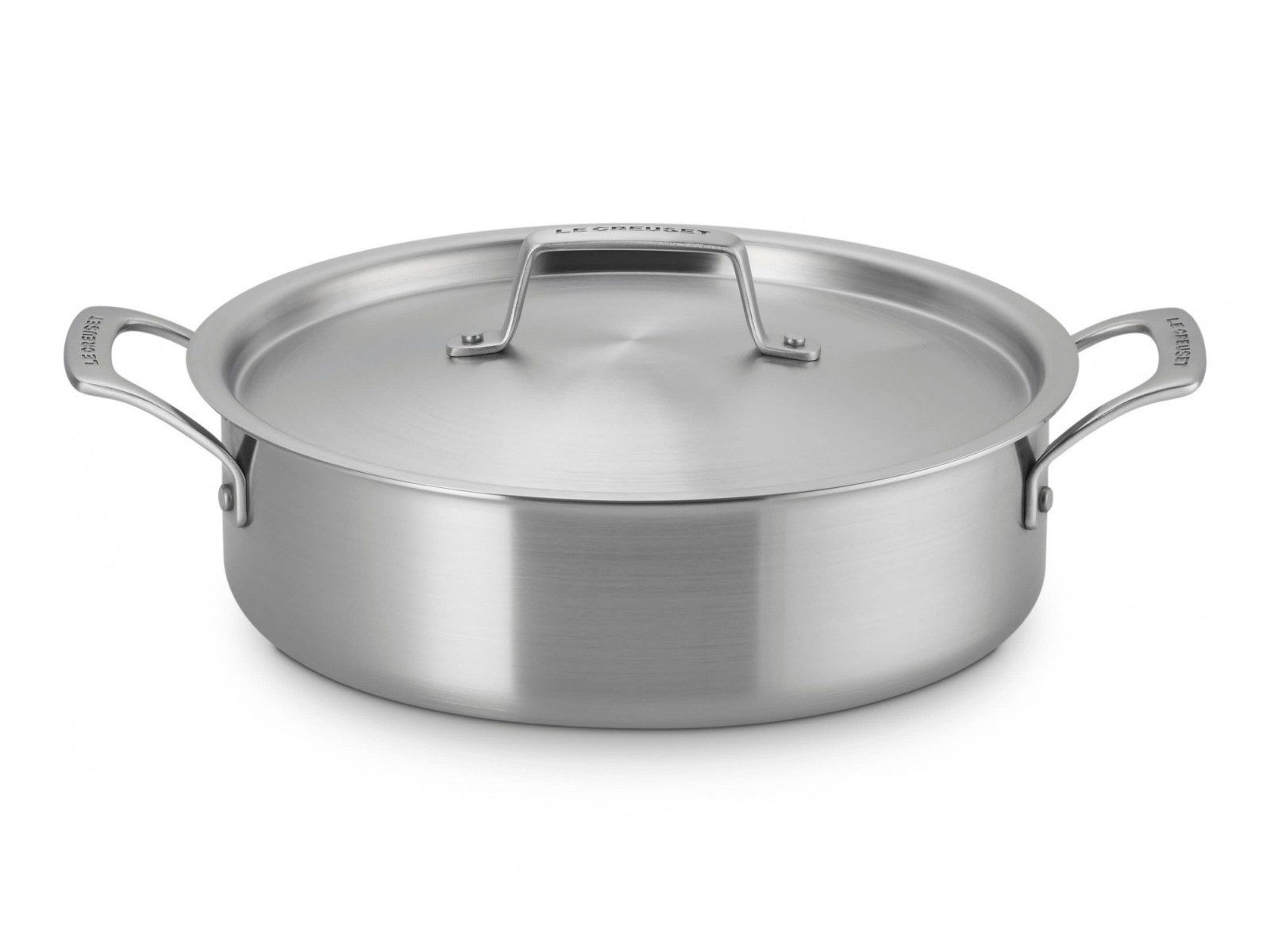 LE CREUSET Kochtopf 3-ply Sauteuse Edelstahl 26cm, Edelstahl