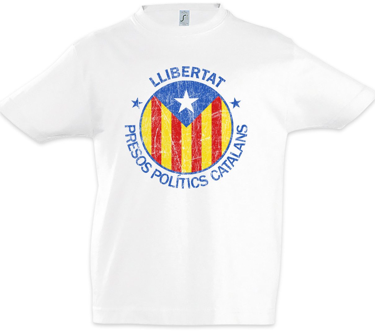 Print-Shirt Llibertat Catalonia Kinder T-Shirt Freiheit Freedom Free Katalonien