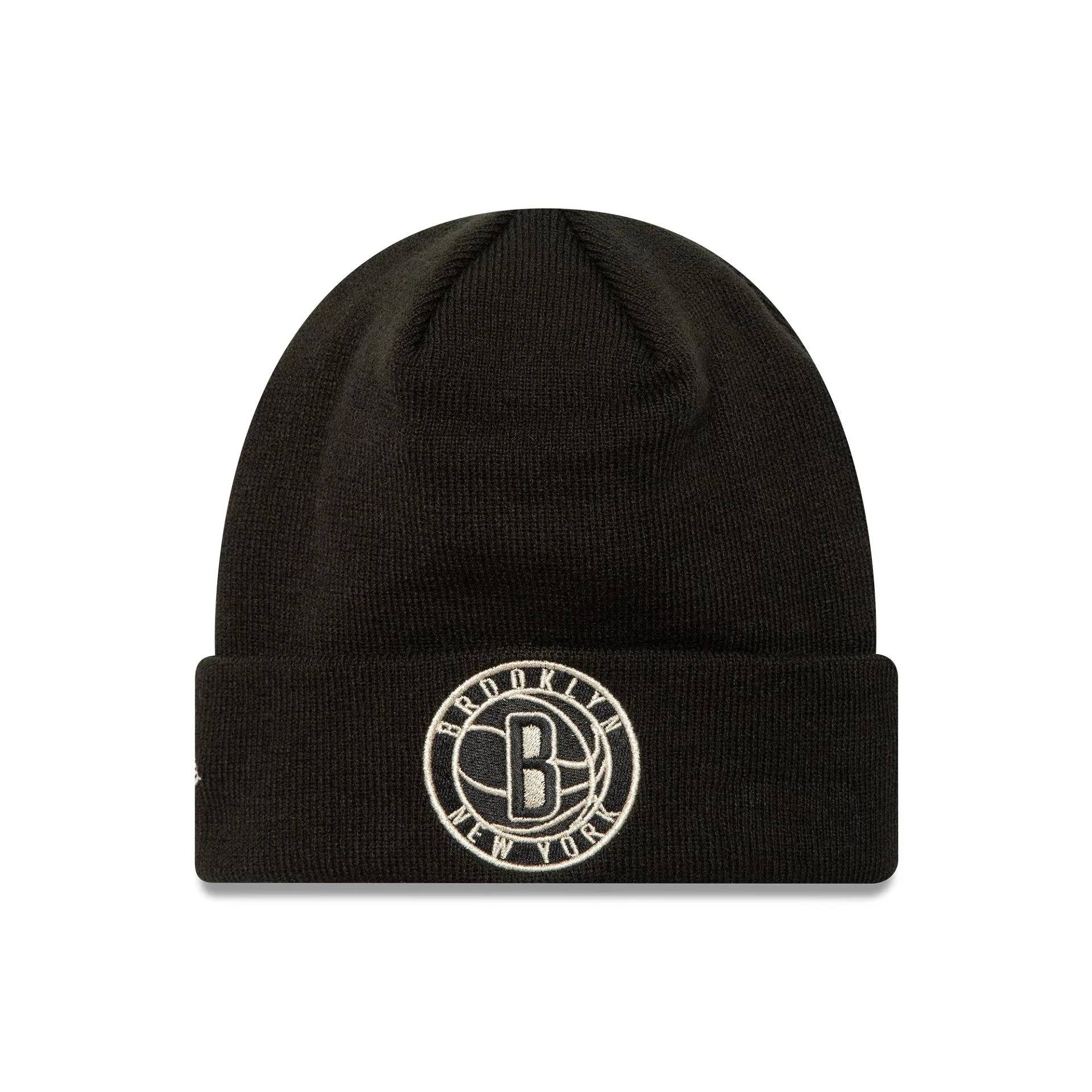 New Era Strickmütze Mütze New Era NBA Metallic Brooklyn Nets doppelt gelegter Umschlag