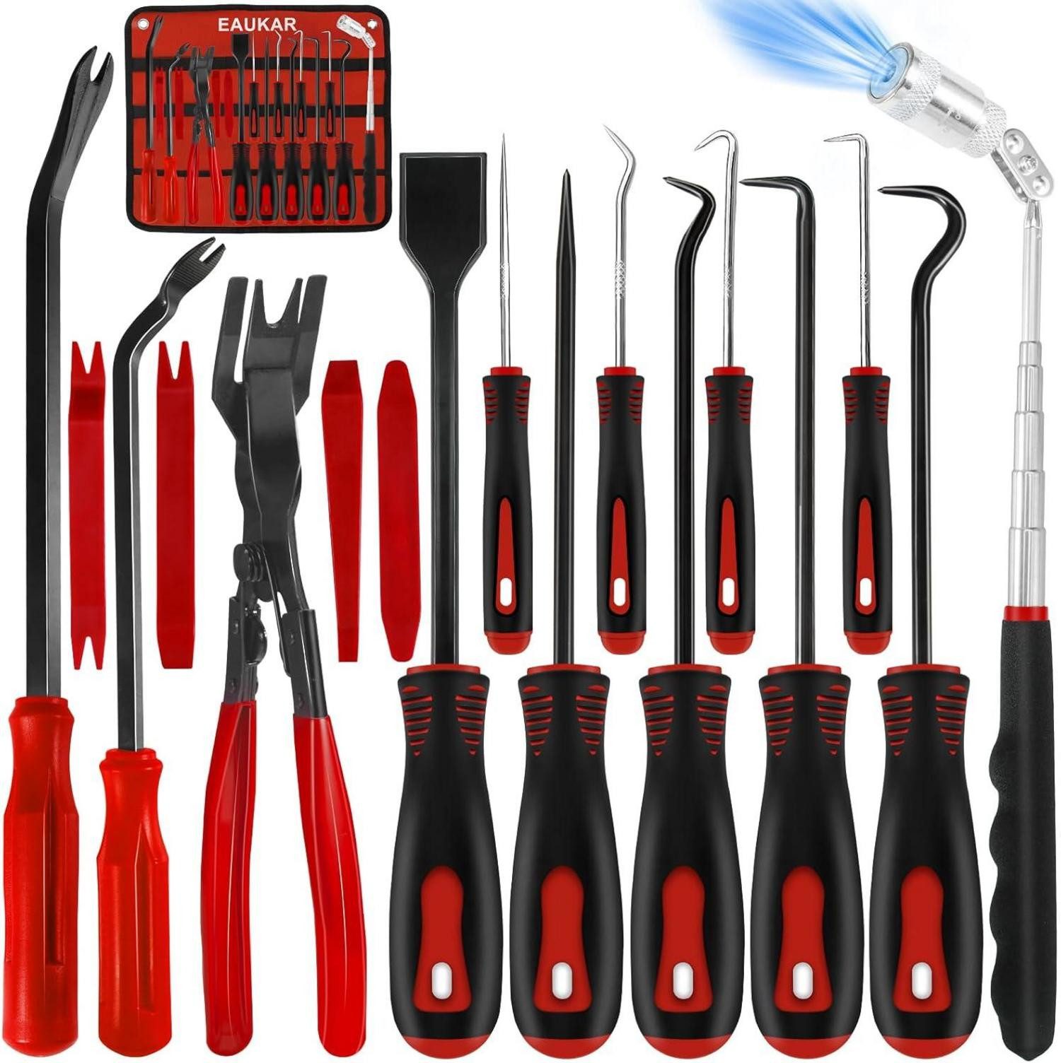 Multitool Haken- und Pick-Werkzeugsatz 17-teilig zur Entfernung von