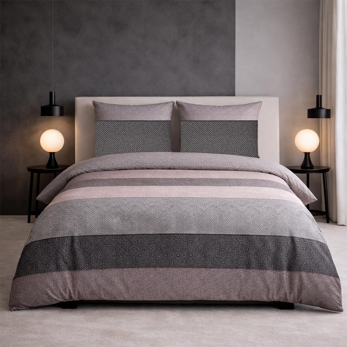 TRAUMSCHLAF Bettwäsche Kansas, Mako Satin, 1 teilig, hochwertige Satin Bettwäsche