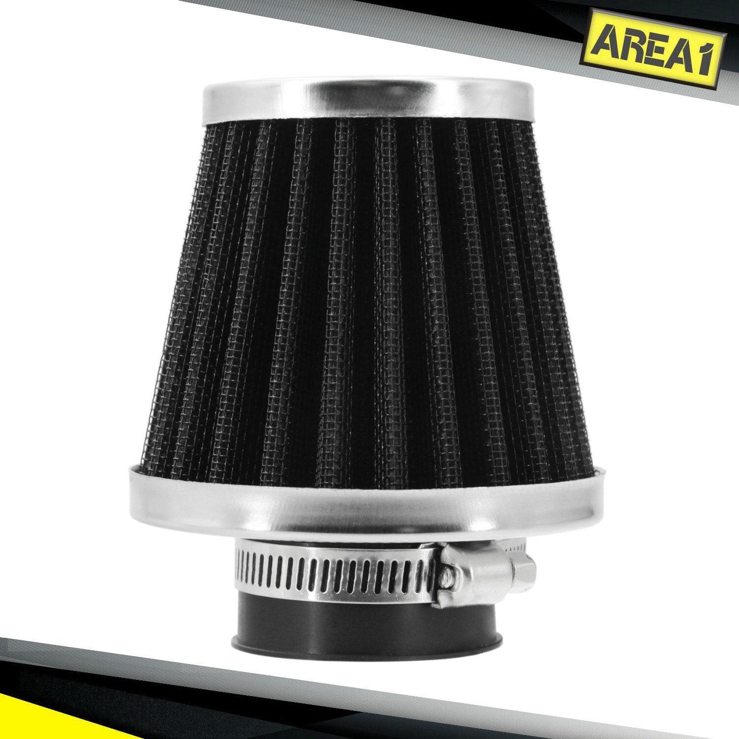 Area1 Abluftfilter Universal Tuning Sport Luftfilter Filter, Anschluss 45 46 47 mm