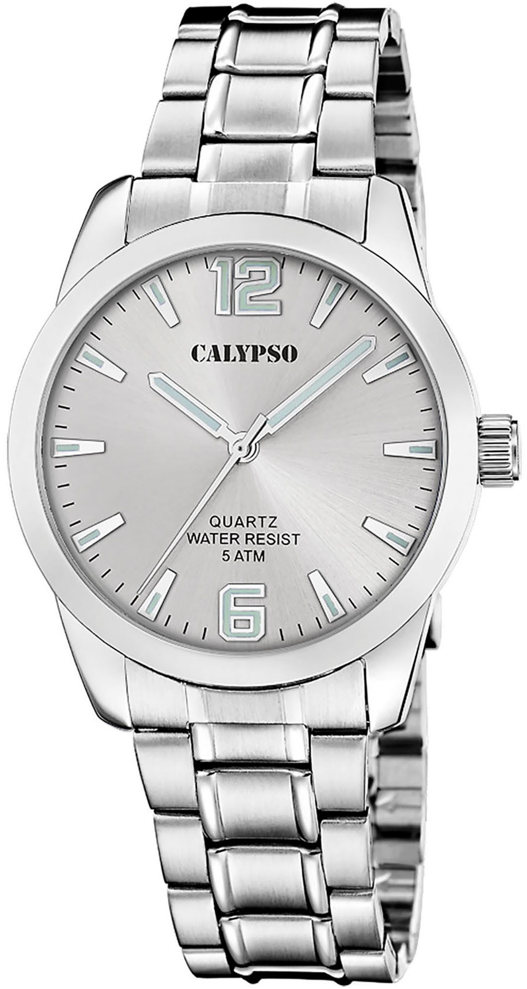 CALYPSO WATCHES Quarzuhr Basic K5866/2, Armbanduhr, Herrenuhr, Edelstahlarmband, analog
