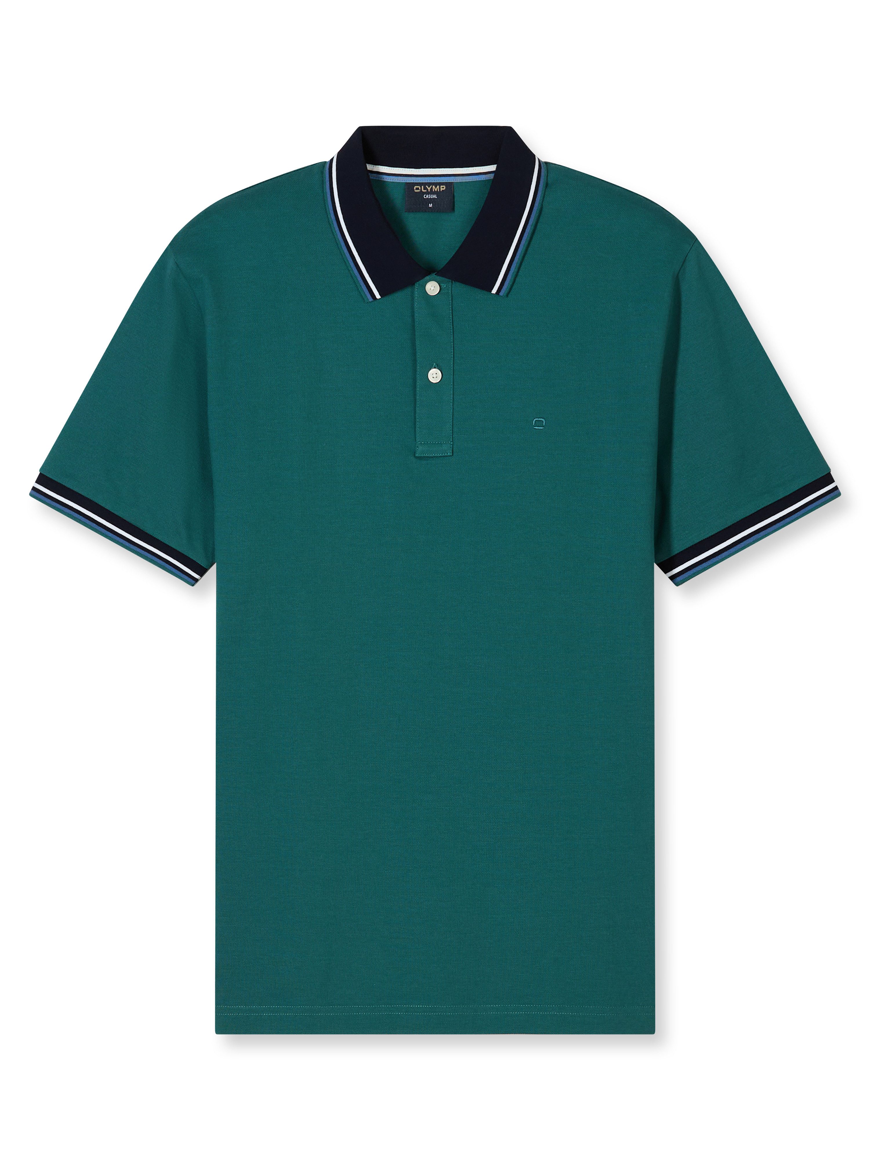 OLYMP Poloshirt Casual farbliche Kontrast-Details günstig online kaufen