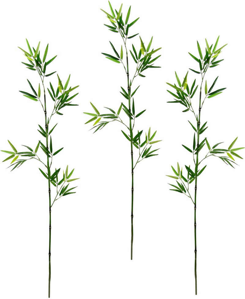 Kunstpflanze »Bambuszweig«, I.GE.A., Höhe 120 cm, Dekozweig, groß 3er Set