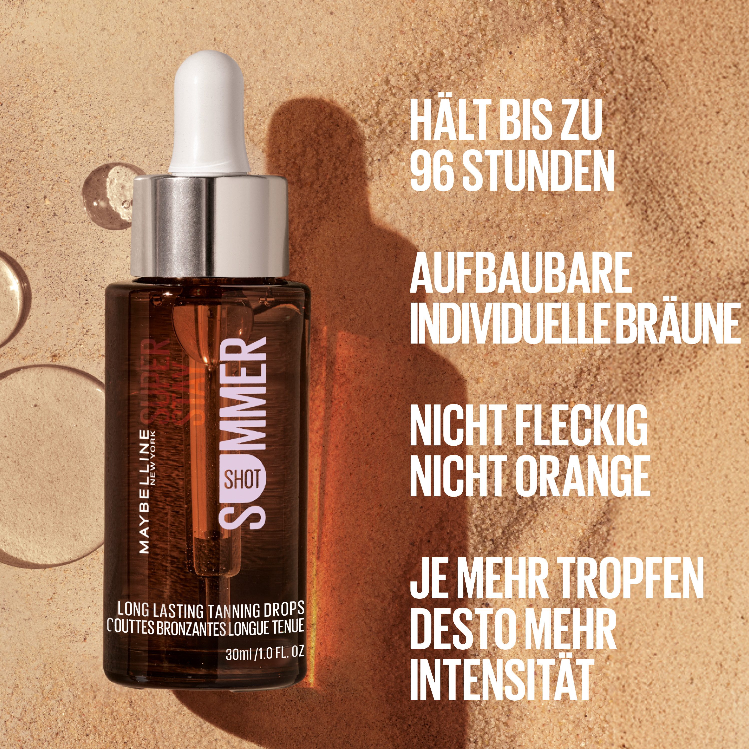 MAYBELLINE NEW YORK Selbstbräunungscreme Maybelline New York Summer Shot Bronzing Drops