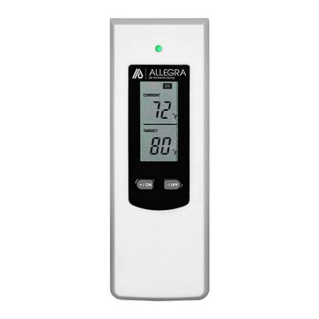ALLEGRA Steckdosen-Thermostat Steckdosenthermostat T21 mit Fernbedienung in Weiß, max. 3680 W
