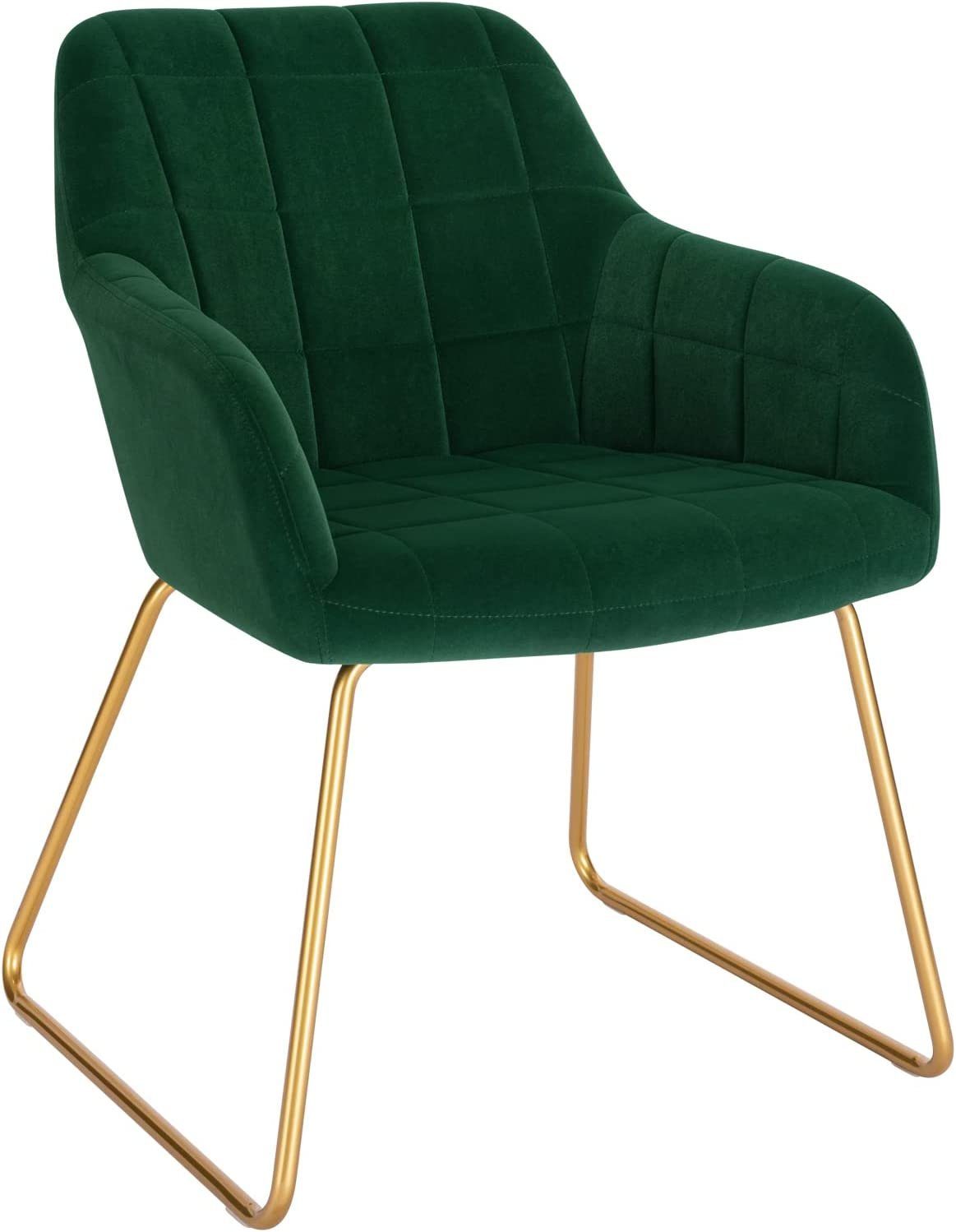 Woltu Esszimmerstuhl (1 St), Sessel, Polsterstuhl Küchenstuhl, max. 120 kg Dunkelgrün | Stühle