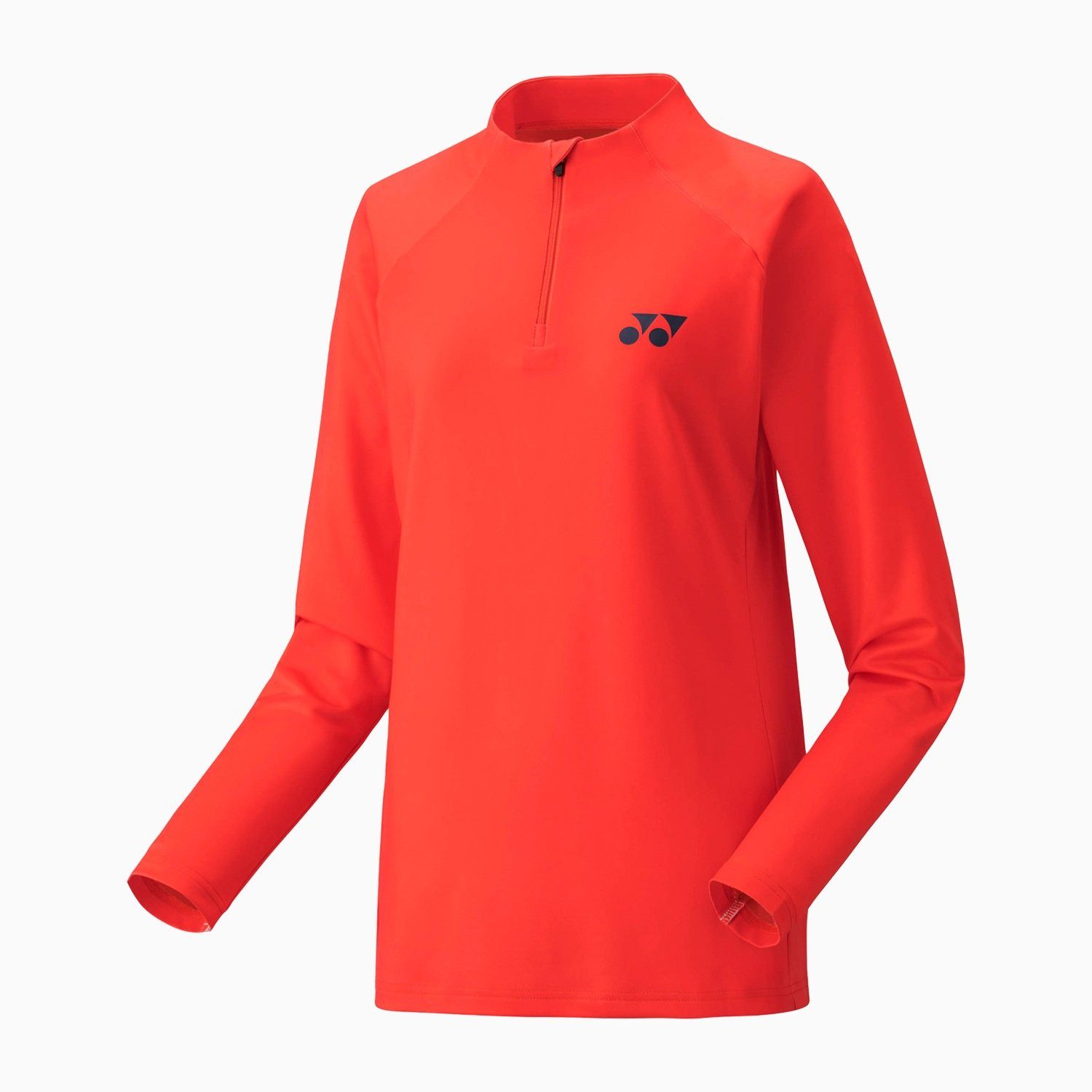 Yonex Langarmshirt 1/2 Zip Club Team rot Damen