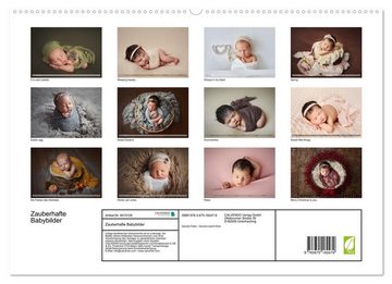 CALVENDO Wandkalender Zauberhafte Babybilder (Premium, hochwertiger DIN A2 Wandkalender 2023, Kunstdruck in Hochglanz)