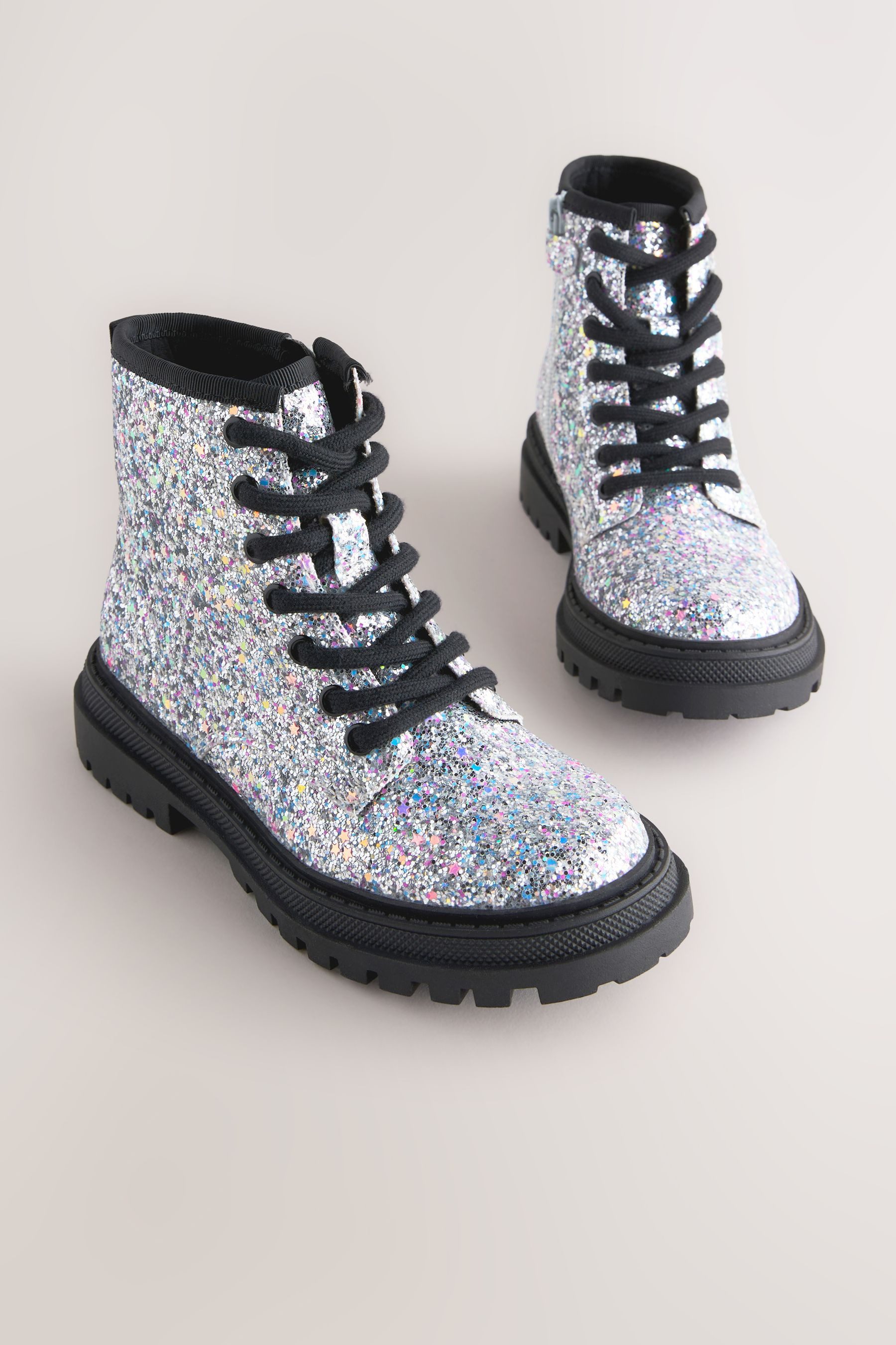 Next Warm gefütterte Schnürstiefel - Weite Passform Schnürstiefelette (1-tlg)