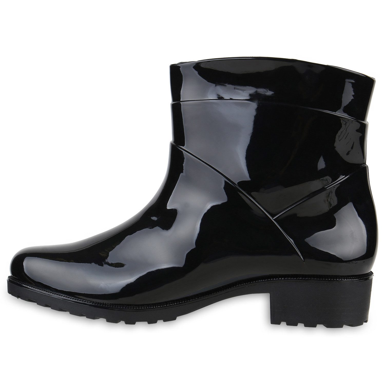 VAN HILL 812771 Gummistiefelette Damen Gummistiefel Profil Sohle Stiefel Re günstig online kaufen