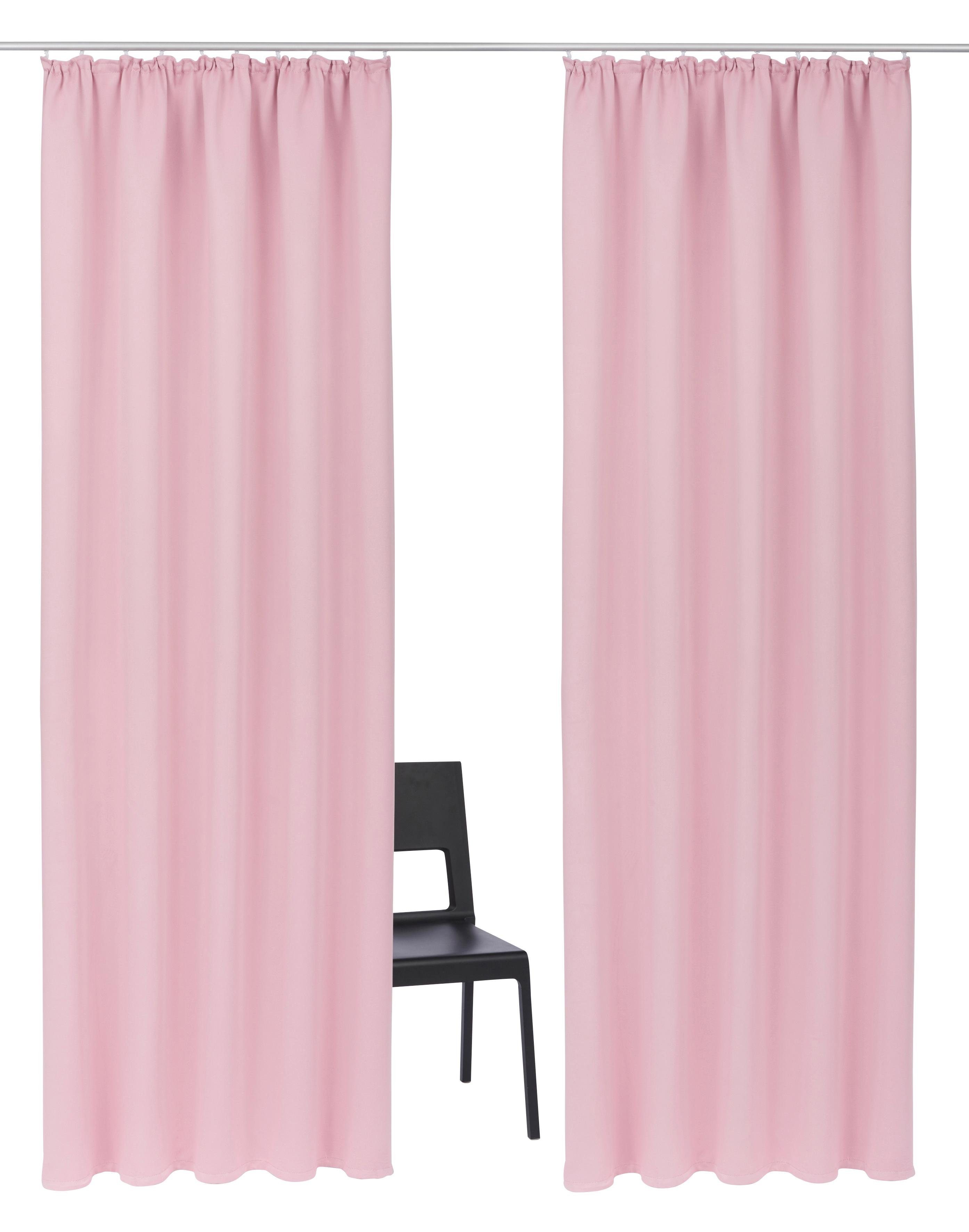OTTO home Verdunkelungsvorhang Solana, Gardinen mit Kräuselband, verdunkelnd, 2er Set, Topseller (2 St), Kräuselband, verdunkelnd, 2er-Set Verdunklungsvorhang m – Bild 2 von 5