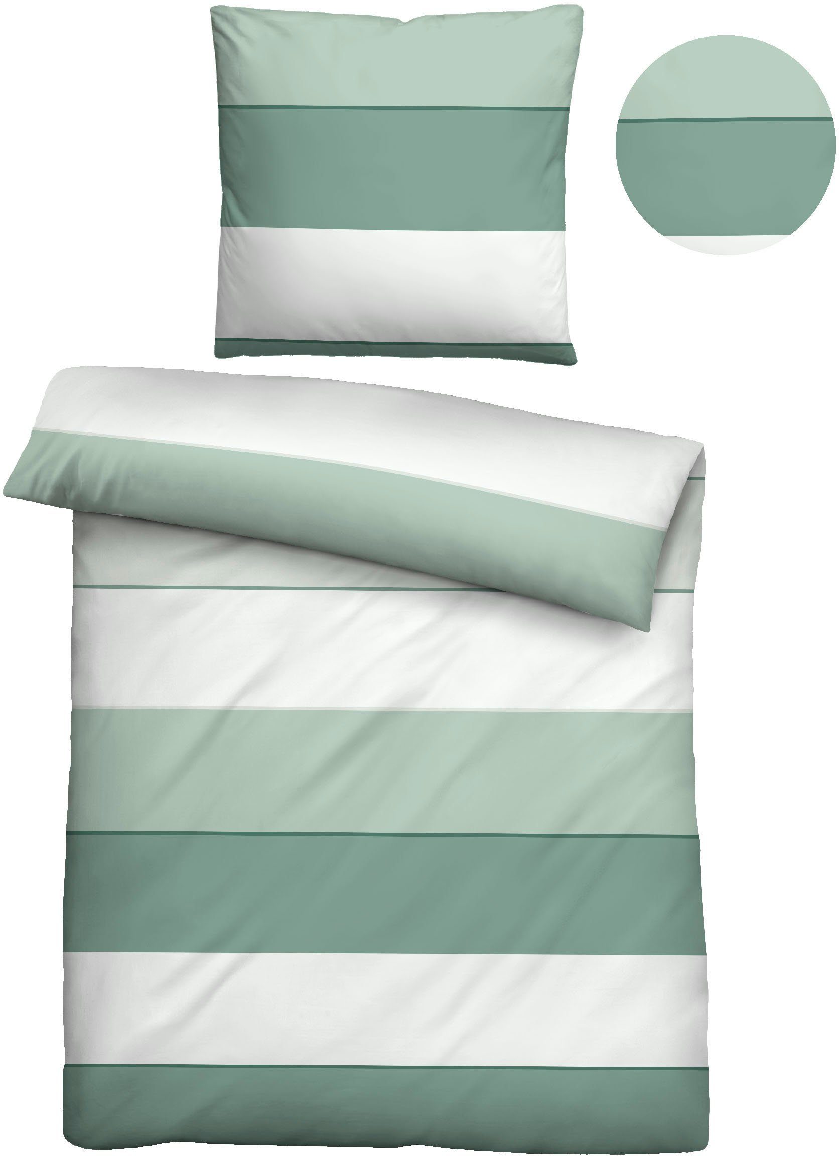 Biberna Bettwäsche Antonia, Mako-Satin, 2 teilig, günstig online kaufen