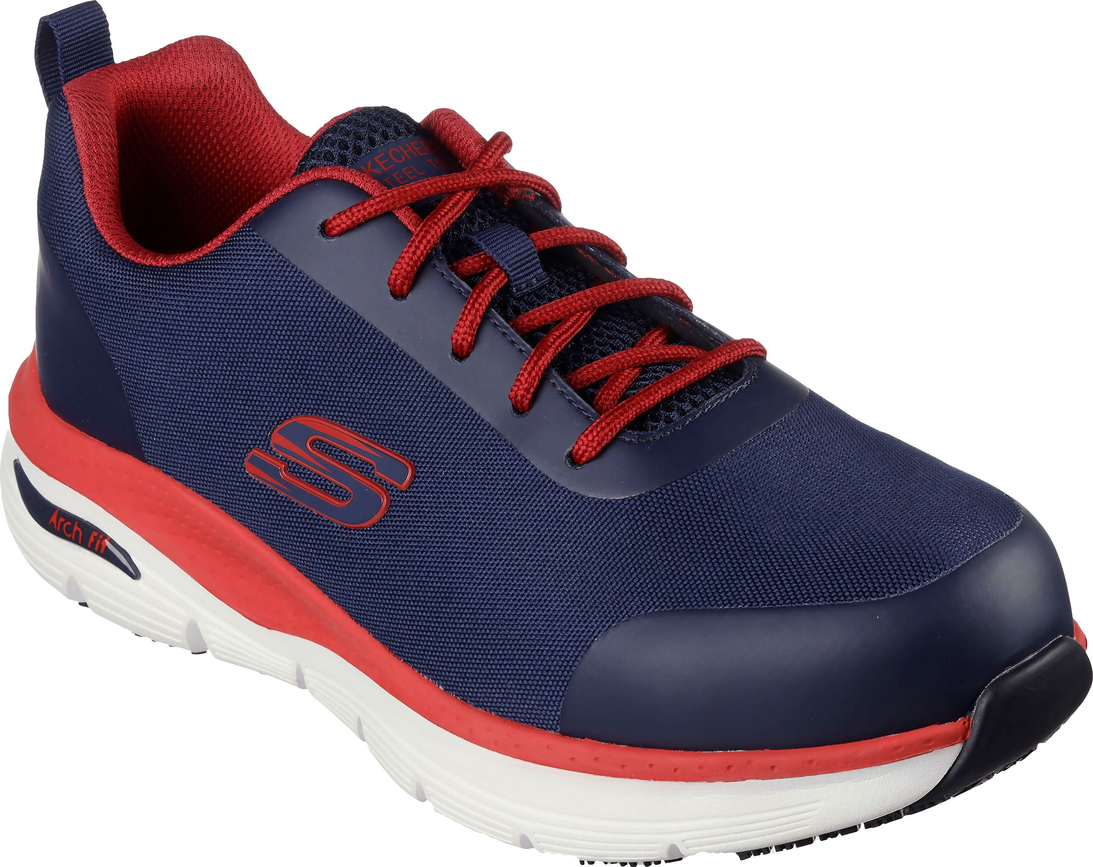 Skechers ARCH FIT SR-RINGSTAP Sicherheitsschuh S3 ESD, leicht und sportlich,  durchtrittsicher, Durchtrittsicher und ESD-fähig