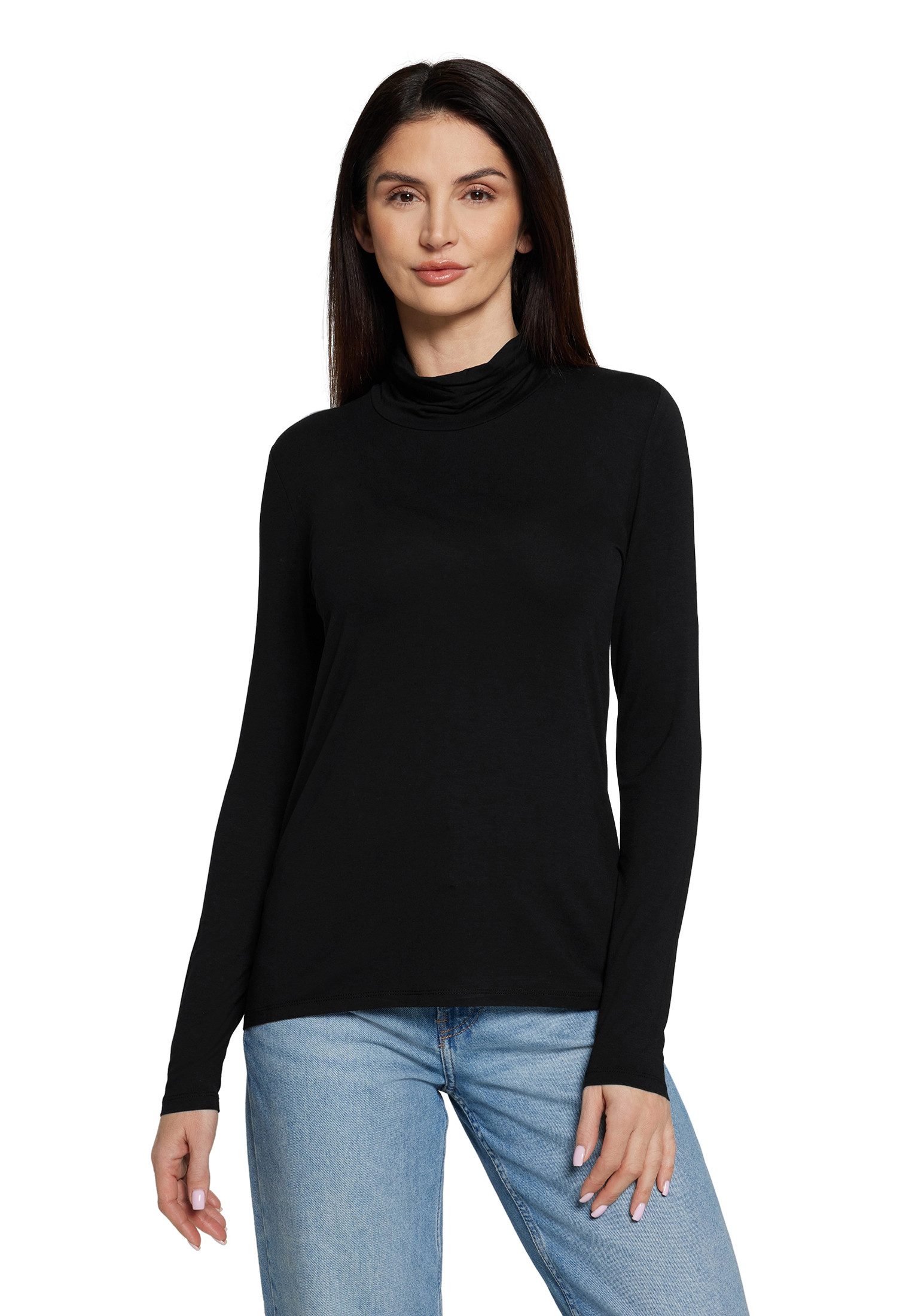 Kurzarmshirt Betty Barclay Damen Rollkragenshirt langarm