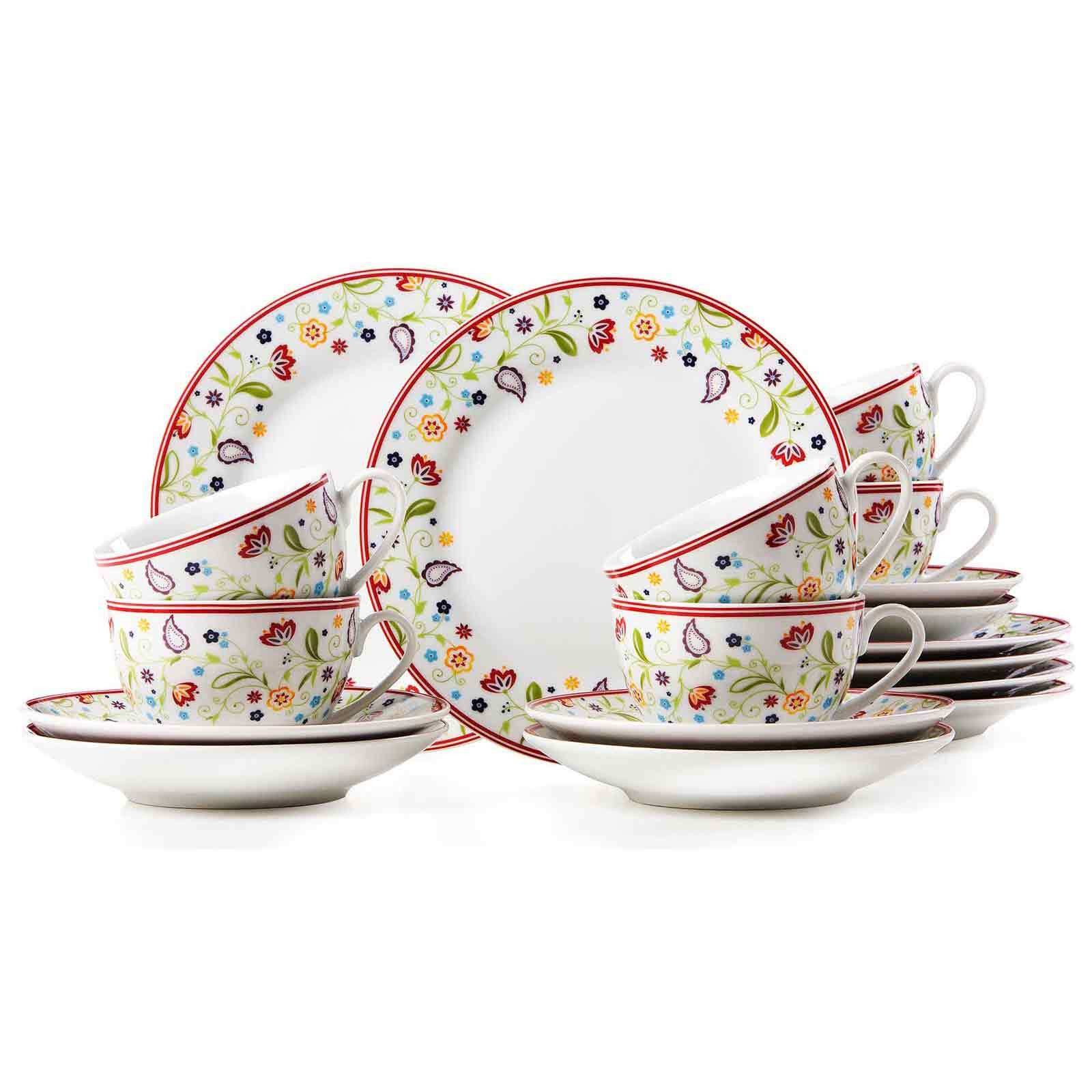 Ritzenhoff & Breker Комбинированное обслуживание Doppio Кофейный сервиз 18er Set (18-tlg), Porzellan