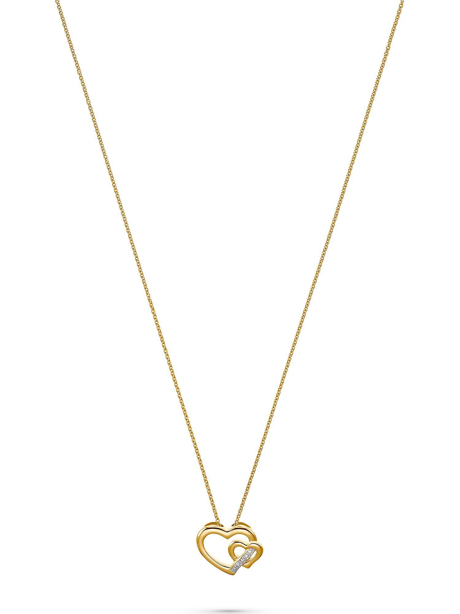 Damen Schmuck CHRIST Goldkette CHRIST Damen-Kette 375er Gelbgold 1 Diamant