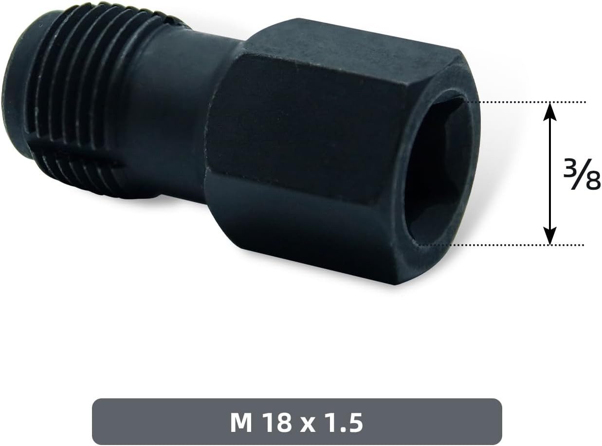CCLIFE Bremsscheibe Bremsgewinde Reparatursatz Gewinde Bremssattel Führungsbolzengewinde (Set, Für Gewinde/Steigung: M18 x 1,5, M 12x1,25), geeignet zur Instandsetzung defekter Bremsen Führungsbolzen
