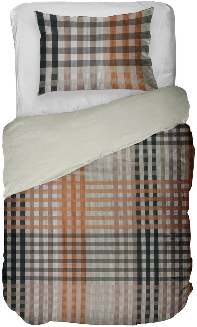 Kayori Bettwäsche Taru, Mako-Satin, 2 teilig, Hergestellt aus GOTS-zertifizierter Bio-Baumwolle