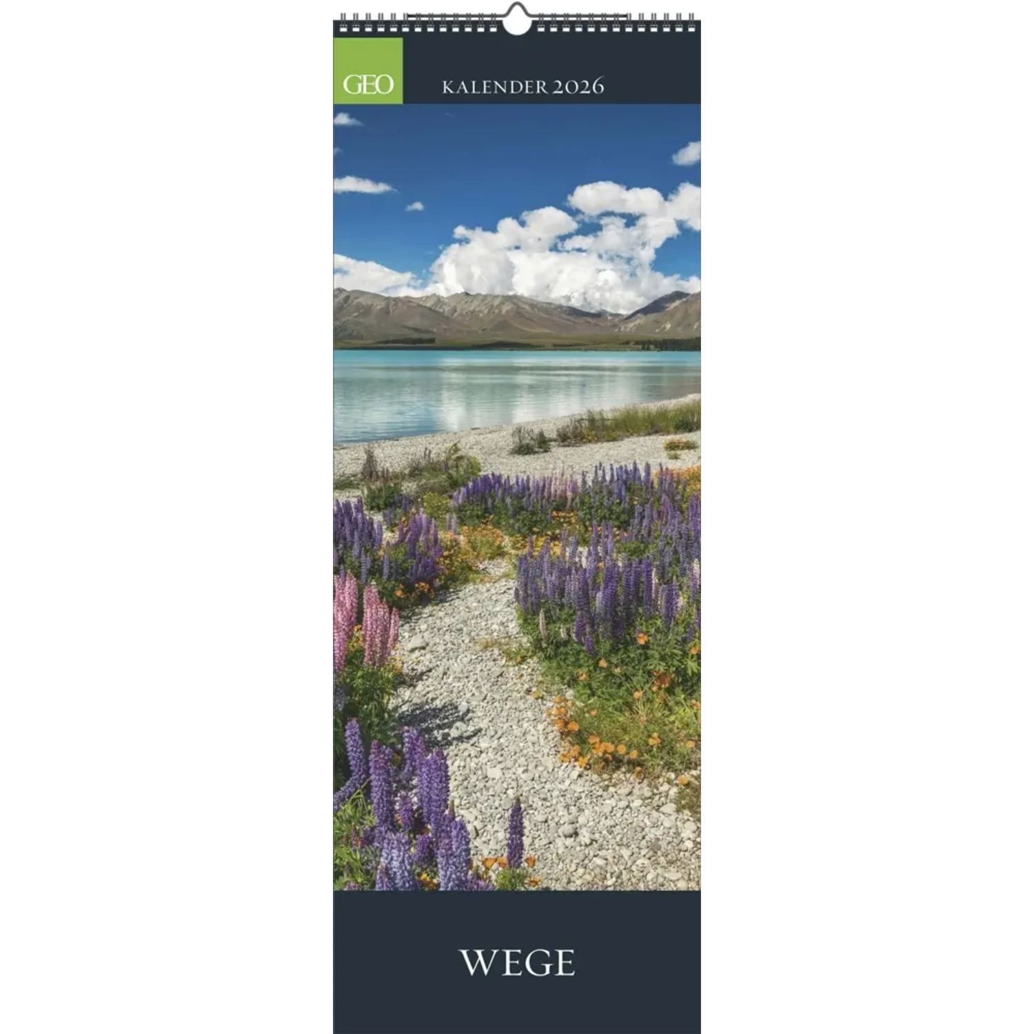 GEO Wandkalender GEO - Wege 2026 - Wandkalender, 25 x 69 cm, 12 Bilder traumhafter...