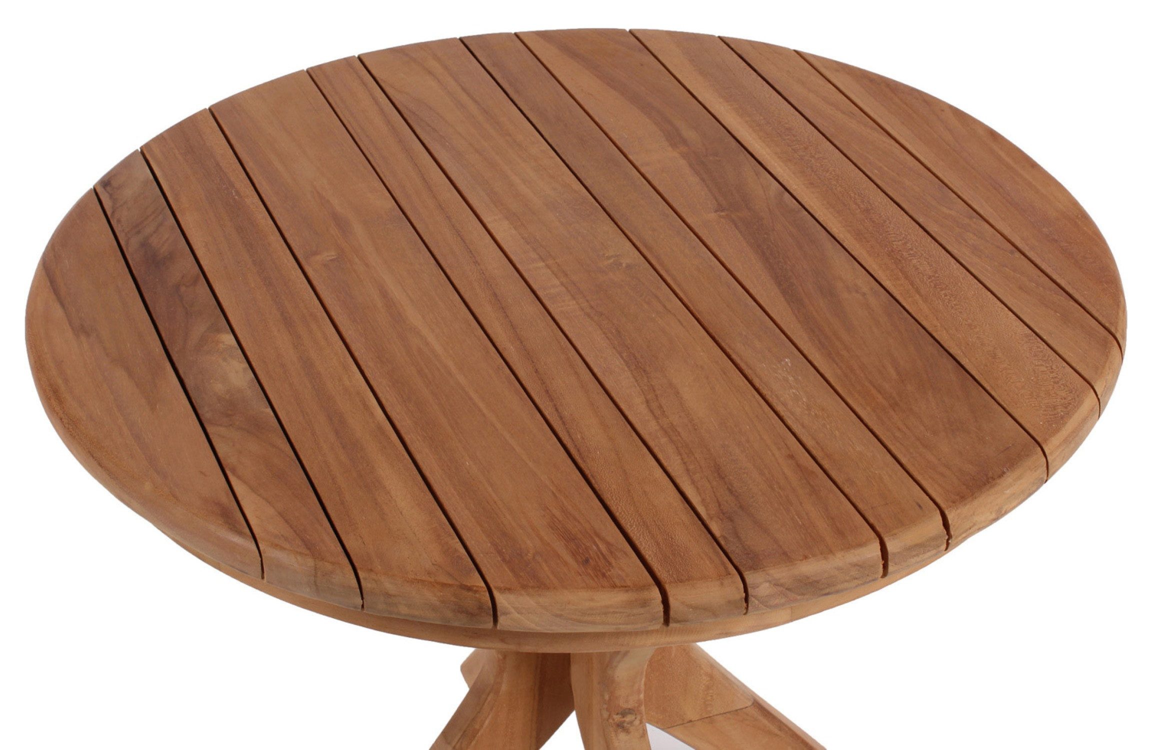 MR.DEKO Gartentisch Burton Teak Rund 60 günstig online kaufen