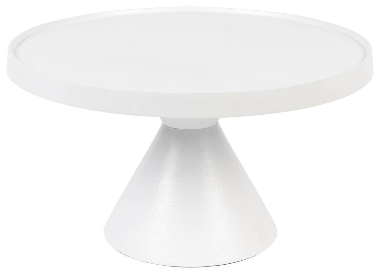 Zuiver Couchtisch Runder Couchtisch FLOSS WHITE von Zuiver aus Aluminiumguss Ø 60 cm