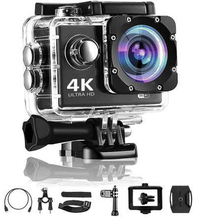 KIKAKO »WKamera, 4K 20MP Unterwasser Videokamera 170 Weitwinkel Sportkamera« HD-Kamera (HD, WLAN (Wi-Fi)