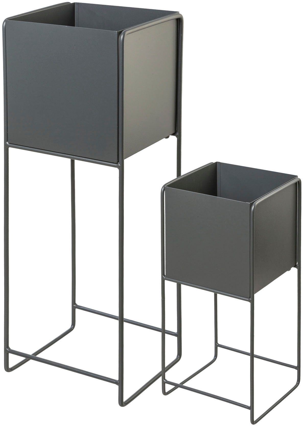 Creativ home Übertopf Pflanzgefäß (2 St), mit Sockelrahmen