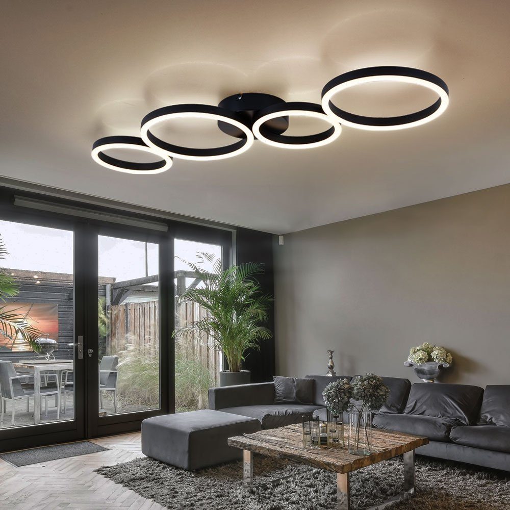 Globo LED Deckenleuchte, LED-Leuchtmittel fest verbaut, Warmweiß, Deckenlampe LED Deckenleuchte Esszimmer Wohnzimmerlampe modern LED | Deckenlampen