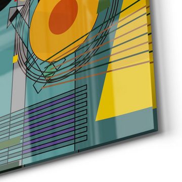 DEQORI Glasbild 'Inszenierung von Formen', 'Inszenierung von Formen', Glas Wandbild Bild schwebend modern