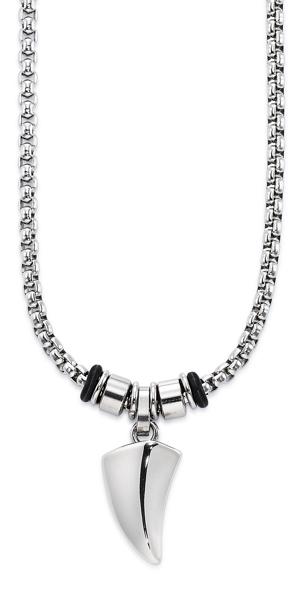 Bruno Banani Kette mit Anhänger Schmuck Geschenk Kette mit Anhänger in Haifischzahn-Optik