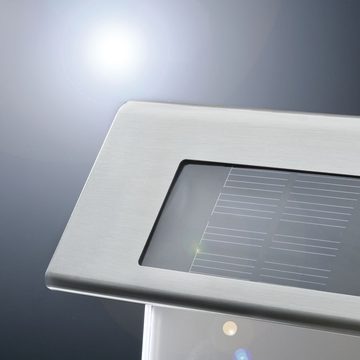 Paulmann LED Solarleuchte Outdoor Solar Hausnummernleuchte LED Edelstahl, Weiß, 1er Set IP44, keine Angabe, Leuchtmittel enthalten: Ja, fest verbaut, LED, warmweiss, Solarleuchten