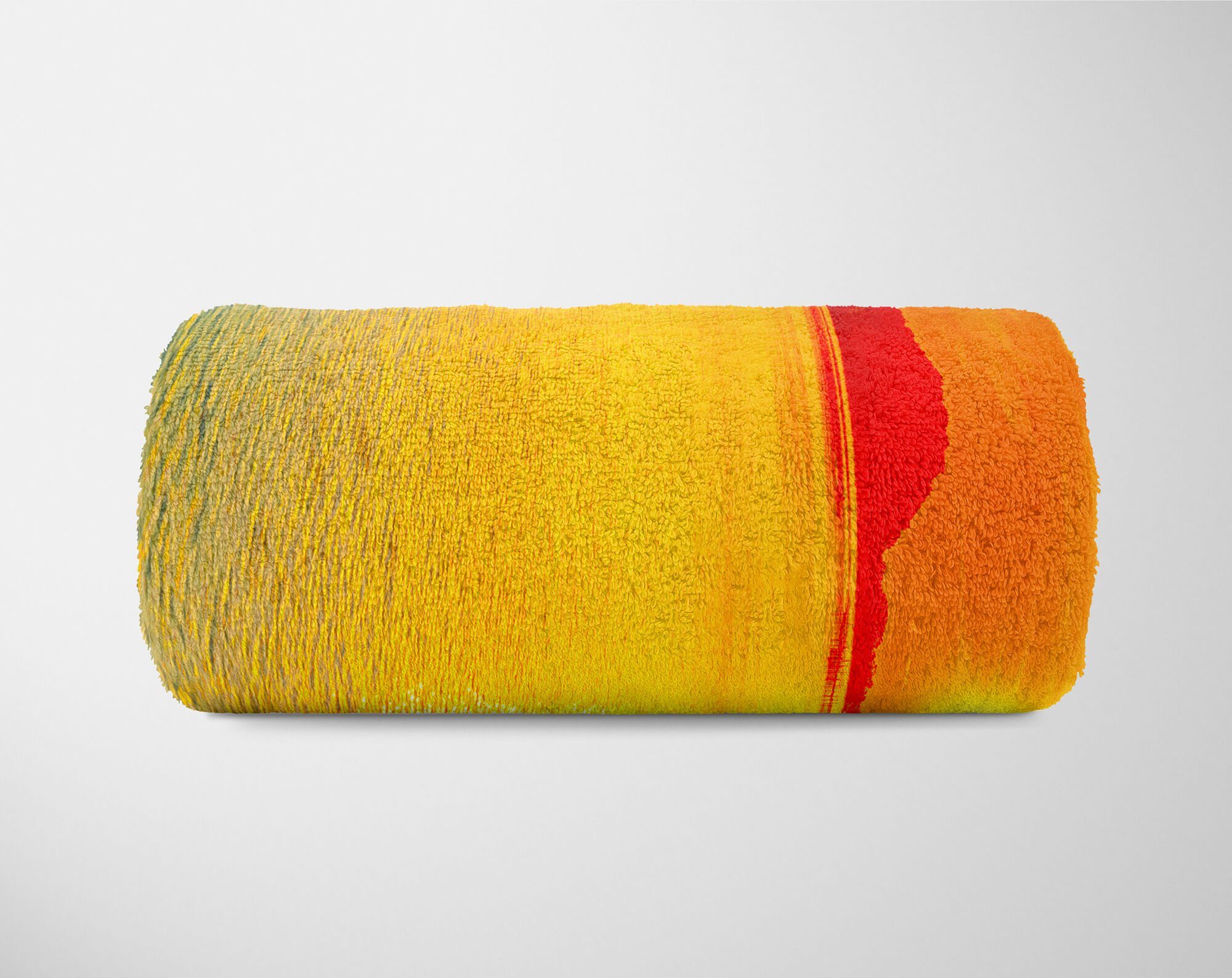 Handtücher mit Saunatuch Meer, Baumwolle-Polyester-Mix Himmel Roter Strandhandtuch Handtuch Kuscheldecke Art (1-St), Sinus Fotomotiv Handtuch