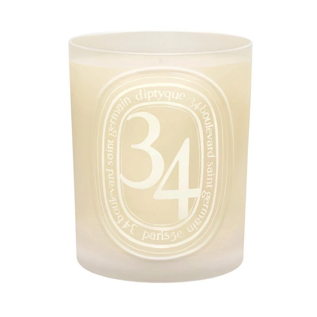 Diptyque Duftkerze 34 Boulevard Saint Germain 300g Duft Kerze Raumduft (1-tlg., Duftkerze), holzig, würzig & grün, ca. 75 Std. Brenndauer