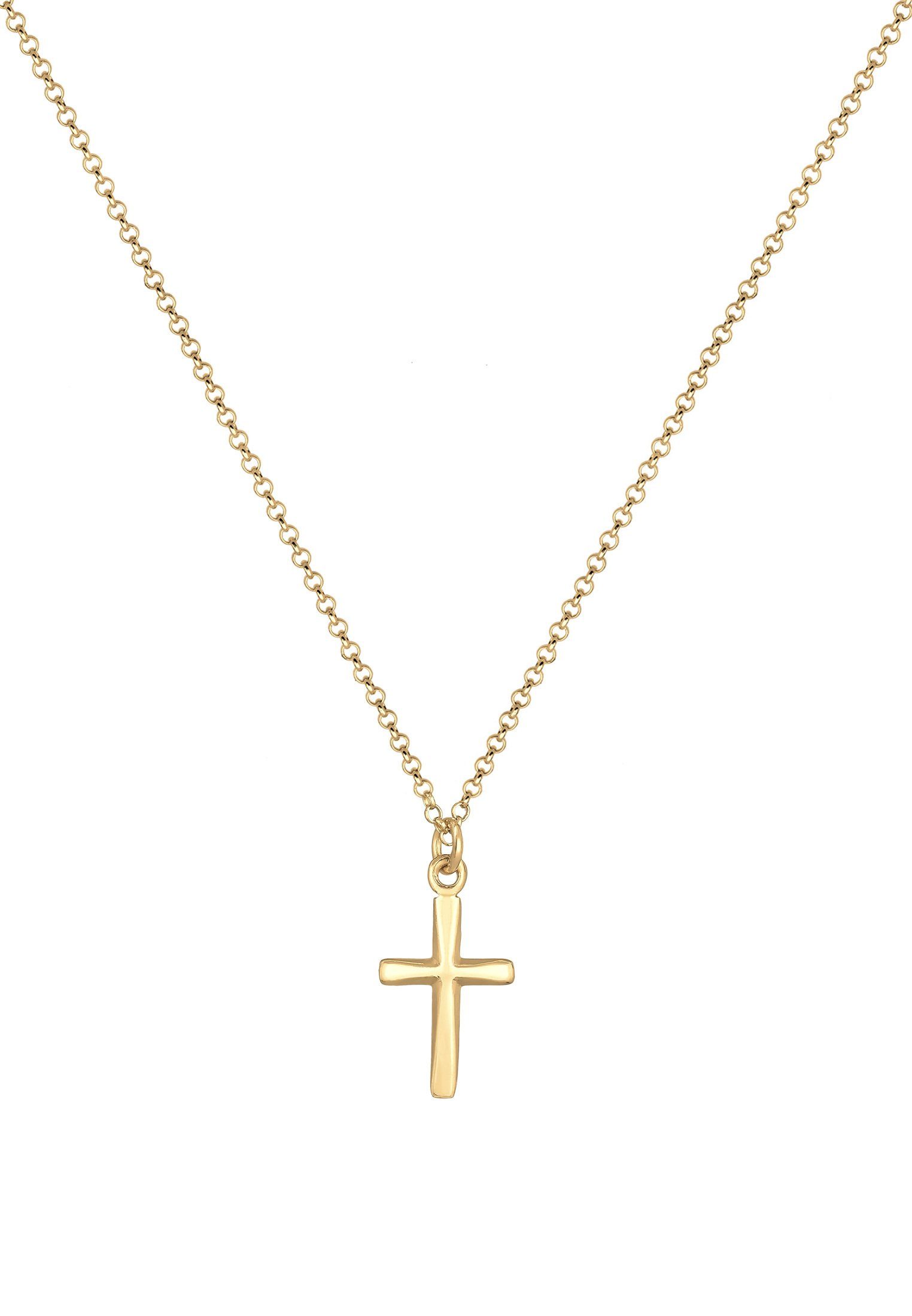 Kreuz Silber, Symbol Elli Filigran Gold Kreuz Anhänger Glauben Kette mit 925