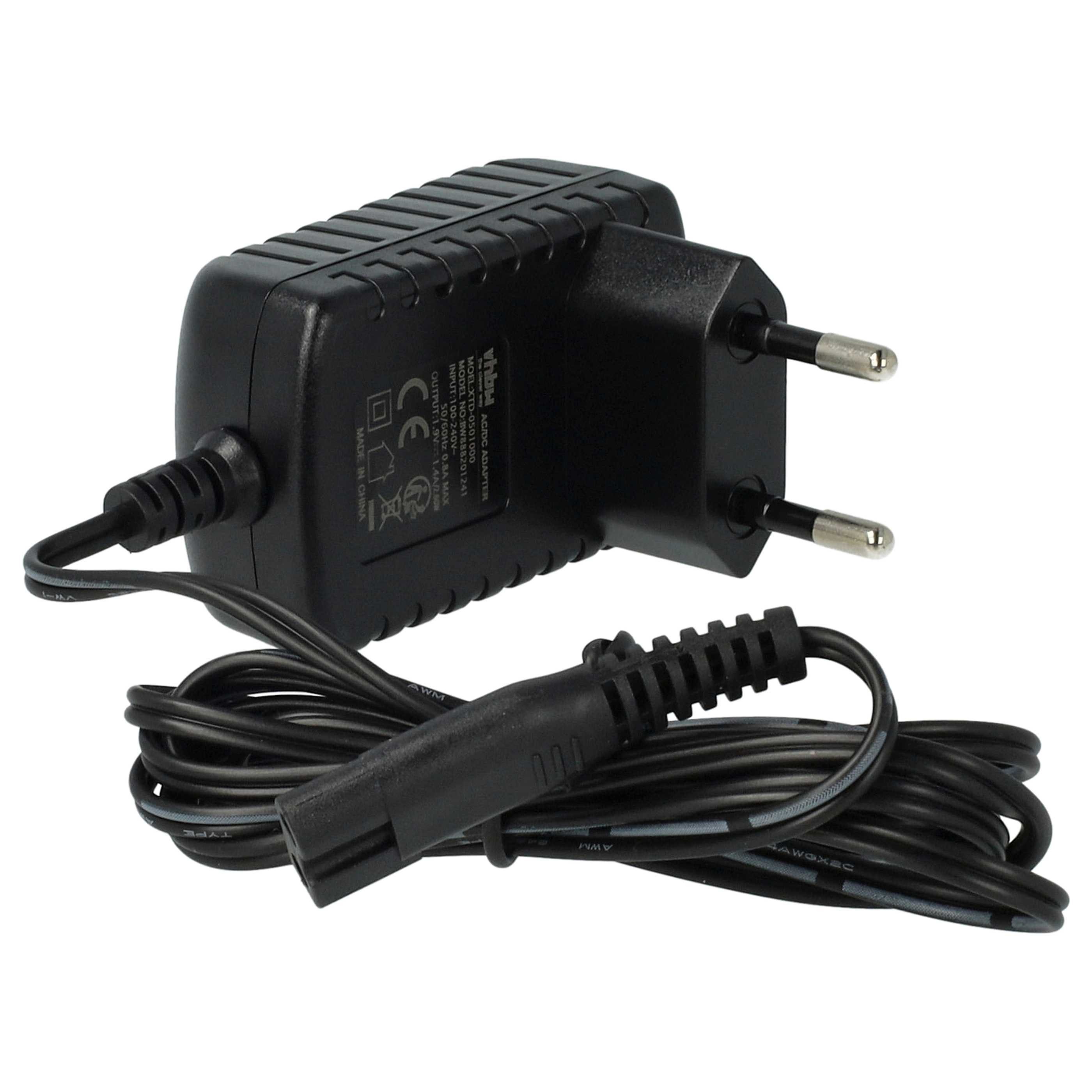 vhbw Ladegerät Ersatz für Panasonic WERGC70K7664, WERGC70K7661, RE9-49 für Netzteil