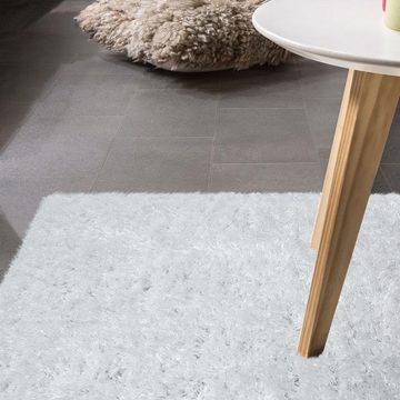 Hochflor-Teppich Glamour 300, Paco Home, rechteckig, Höhe: 70 mm, Uni Farben, mit weichem Glanz Garn, auch als Läufer erhältlich