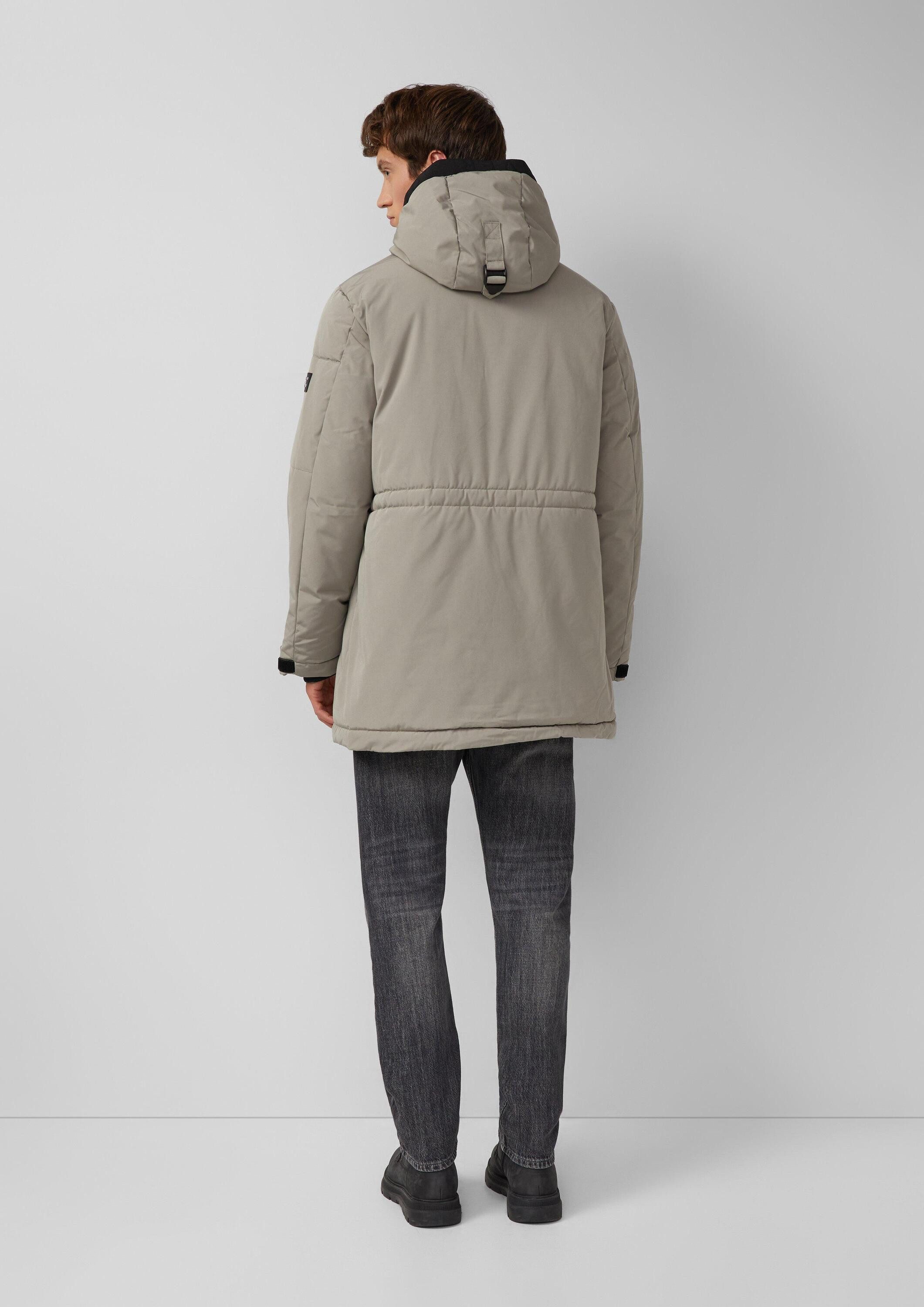 s.Oliver Winterjacke Outdoor-Jacke Wasserabweisender Parka mit Kapuze und sportiven Details