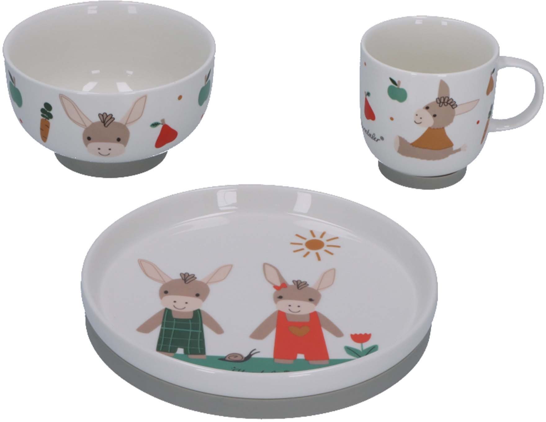 Kindergeschirr-Set Esel Emmis Garden