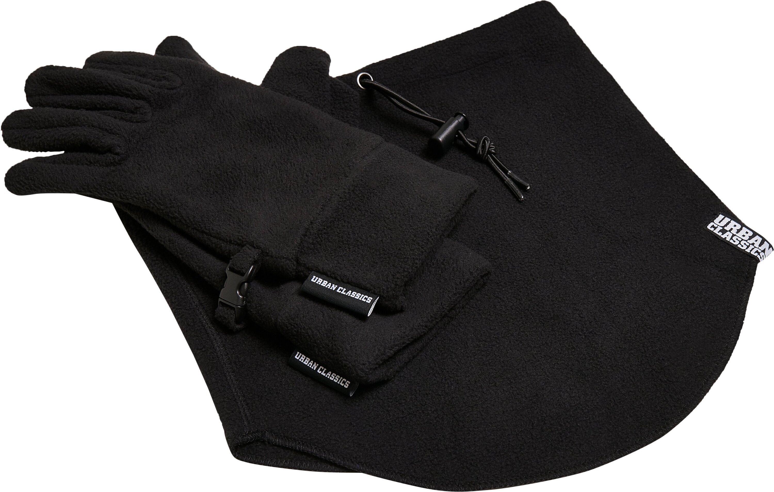URBAN CLASSICS Winter Baumwollhandschuhe Fleece Accessoires Set