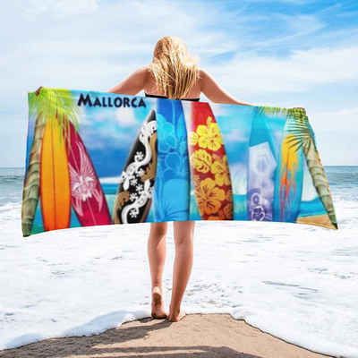 Coonoor Strandtuch Strandtücher Badetuch Liegetuch Strandlaken Saunatuch Handtuch, 70x140 cm Pflegeleicht, schnelltrocknend saugfähig