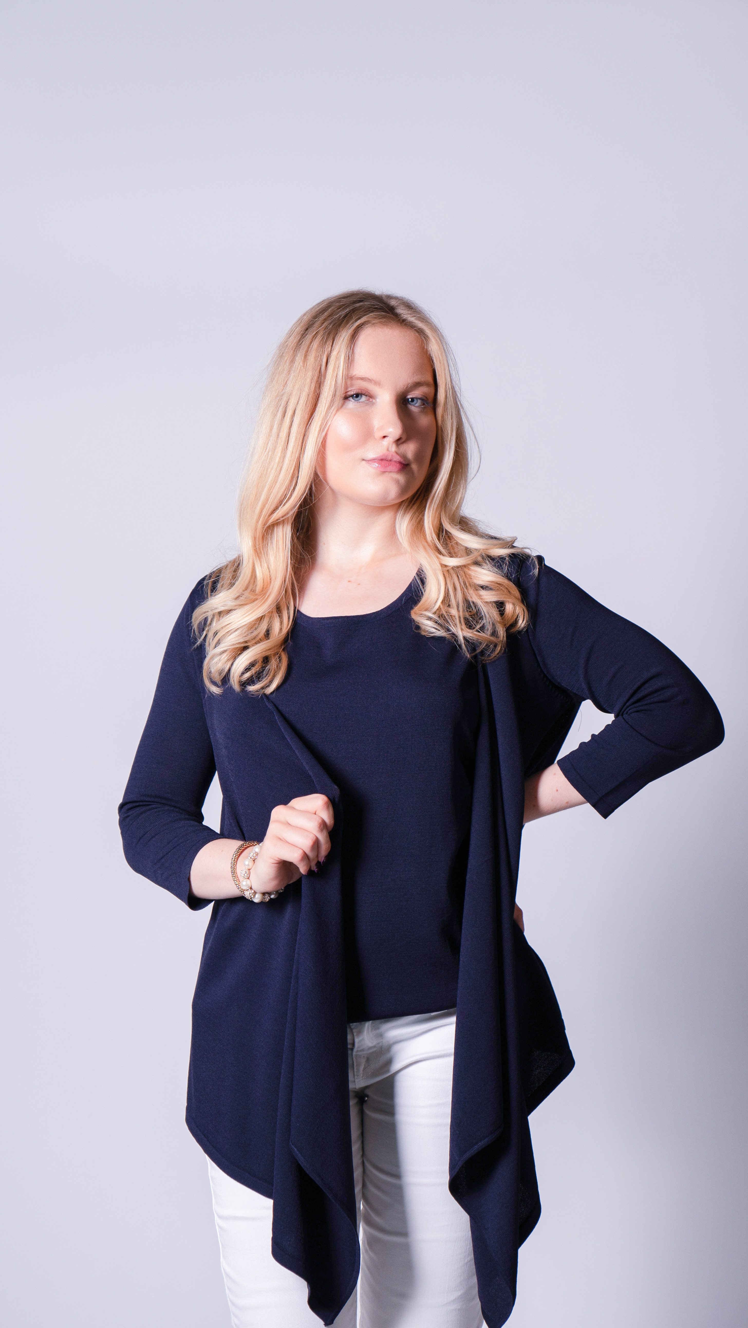 Passioni Longstrickjacke Twinset mit passendem Top günstig online kaufen