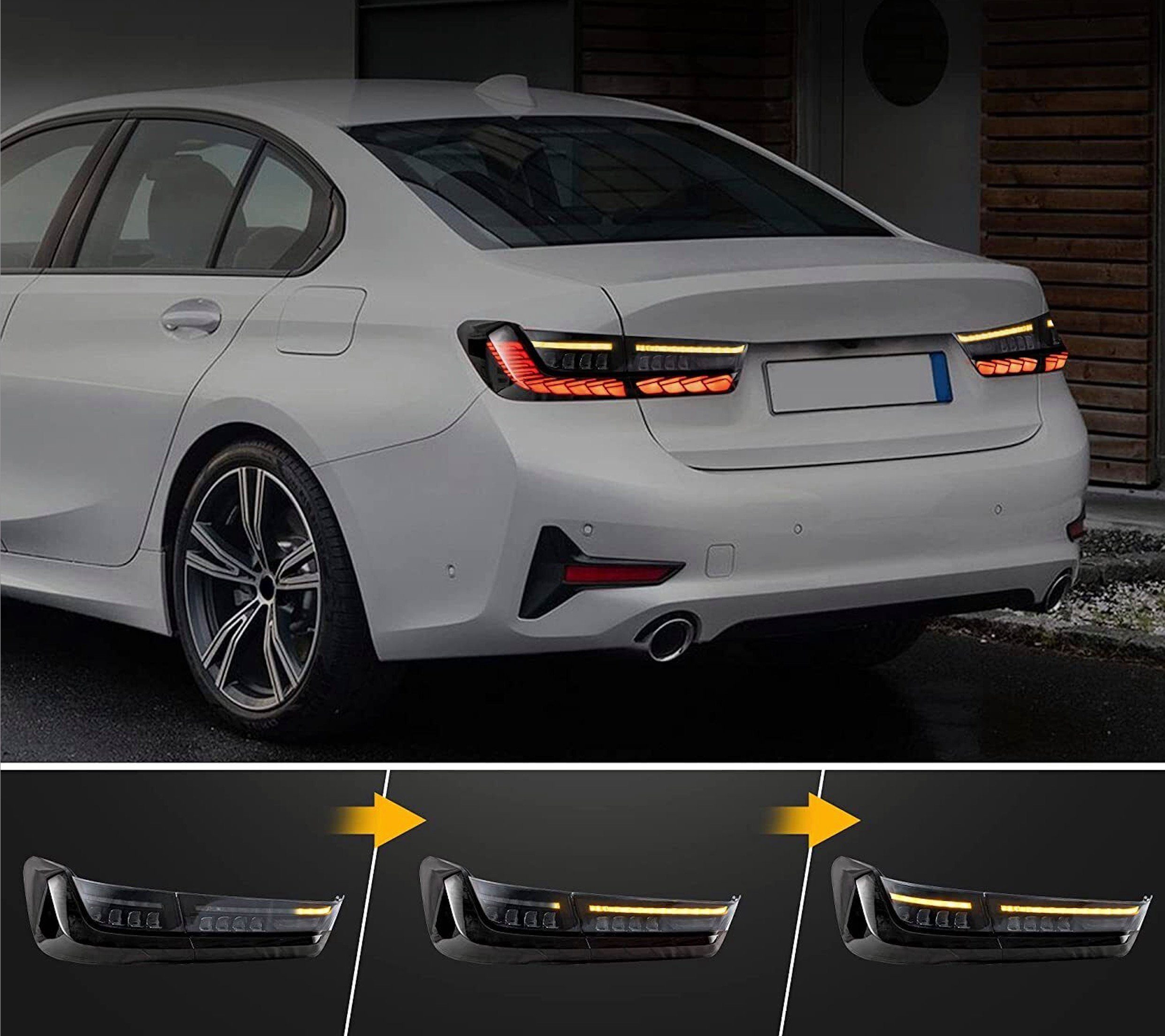 Rückleuchte Hell leuchtende LED Rückleuchte mit E-Prüfzeichen passend für BMW