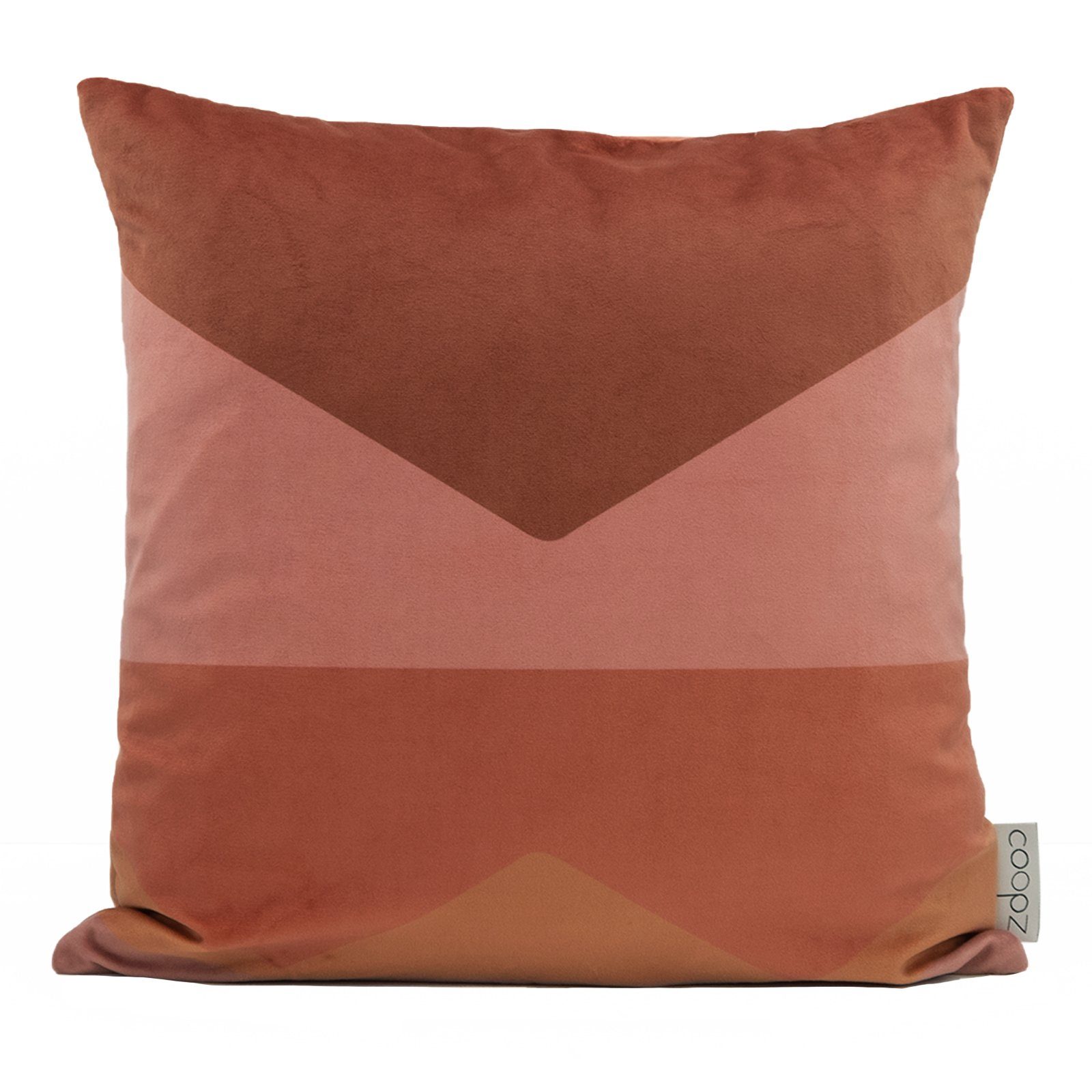 coopz Kissenbezug coopz Kissenbezug Velvet Brief Altrosa Samt nature 100 UV-beständig Handmade Grafik