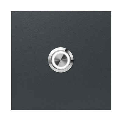 MOCAVI Türklingel »MOCAVI RING 505 LED-Klingel anthrazit-grau (RAL 7016) aus V4A-Edelstahl, quadratisch (8,5 cm)«