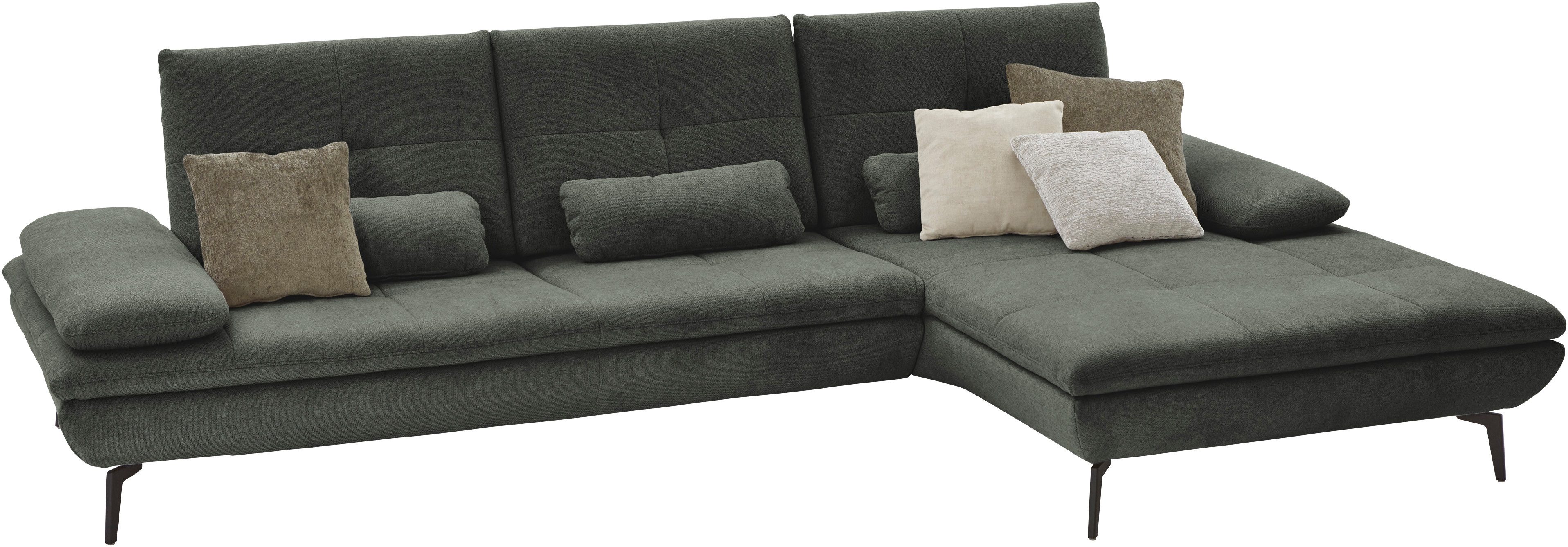 Die PlanBar Ecksofa MP-IN23002 L-Form, 2 Teile, wahlweise mit Armteil- und Sitztiefenverstellung